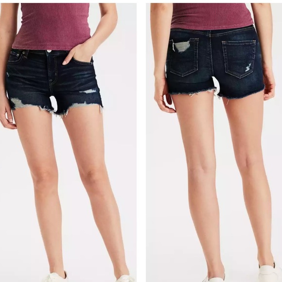 American Eagle Outfitters Pants - American Eagle Outfitters AEO Denim Midi Short 16 Ne(x)t Level Stretch